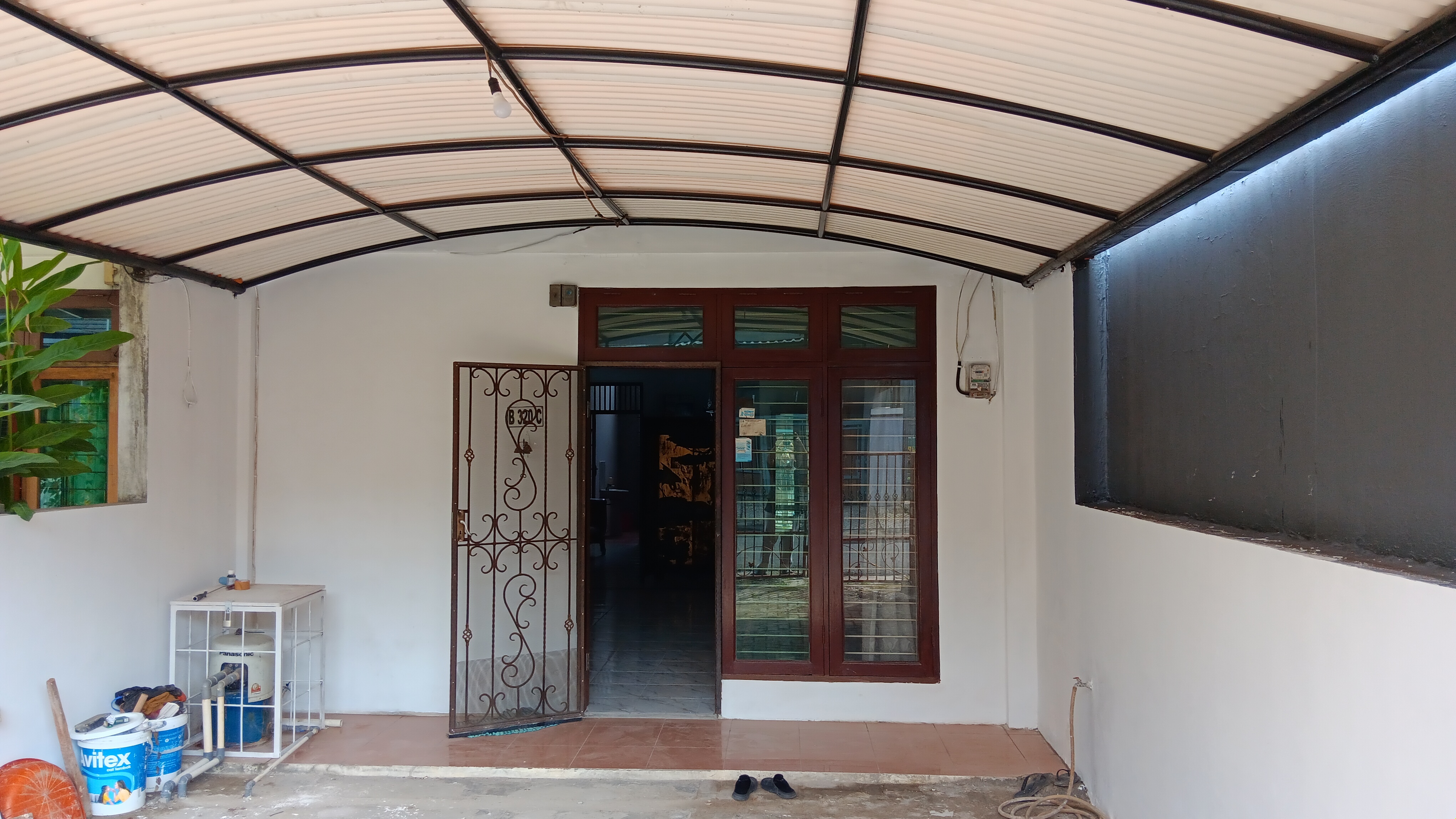 Carport area and main entrance