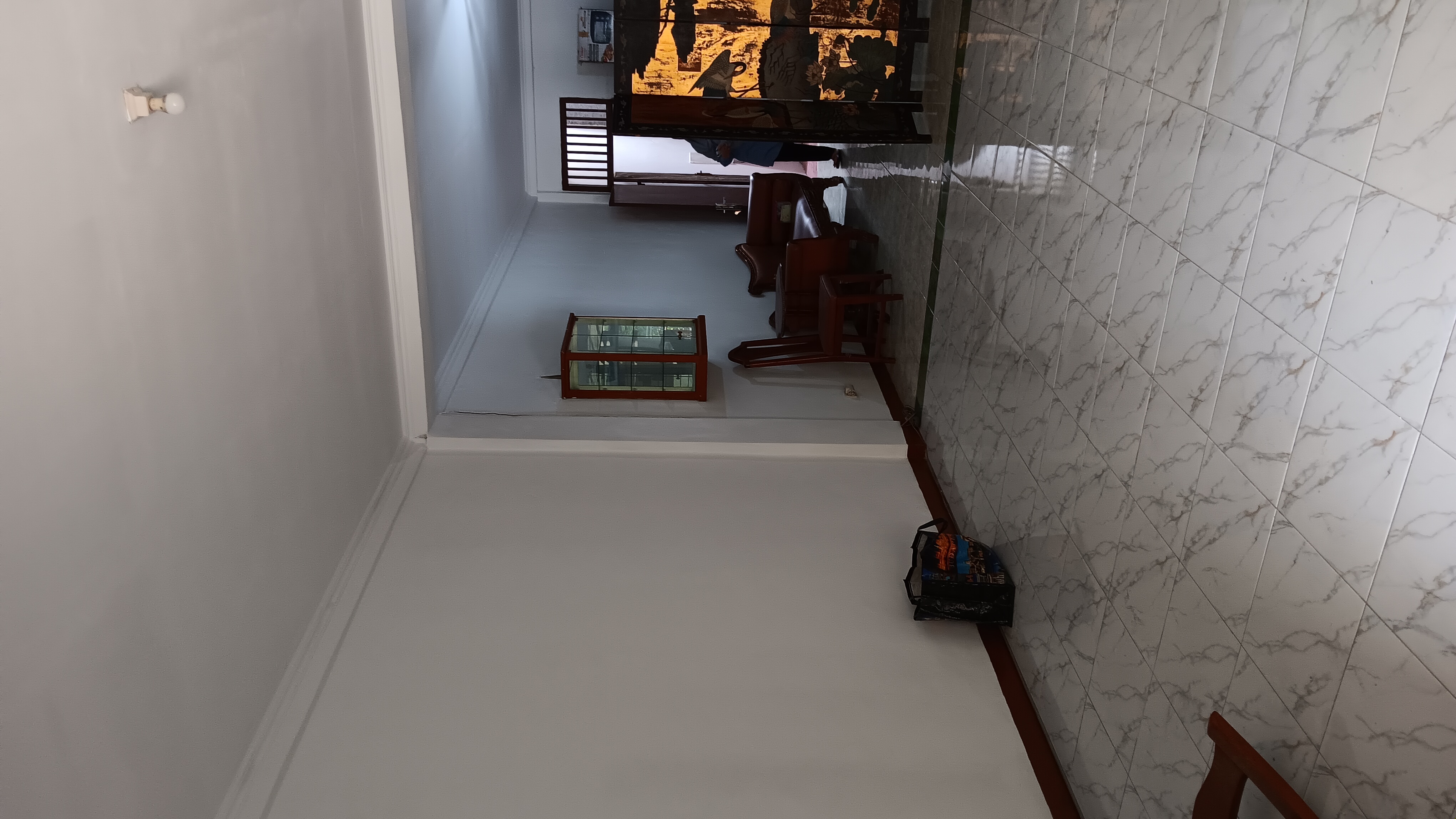 Living room view towards the corridor